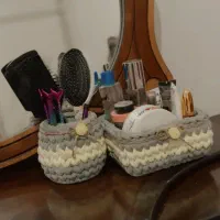 انواع سبد های نظم دهنده تریکویی|صنایع دستی و سایر لوازم تزئینی|بناب, |دیوار