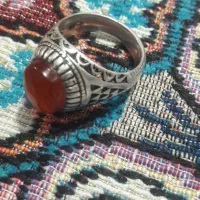 انگشتر عقیق یمنی سنگ اصیل اصلی کمیاب دومهردار|جواهرات|اردبیل, |دیوار