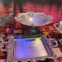 ست پذیرایی دکوری آنتیک و شیک نقره‌ای