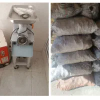 فروش چرخ گوشت صنعتی و25گونی ذغال