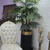 درختچه مصنوعی کنتیا سه تنه به همراه گلدان وارداتی