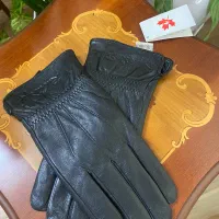 دستکش چرم اصل طبیعی،نو،سایز ۱۱،خزدار،مناسب کادو