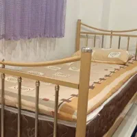 تخت تک نفره فلزی بدون تشک در حد نو