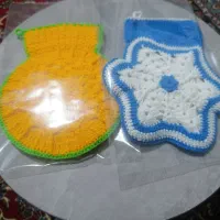 لیف حمام و دستگیره بافتنی