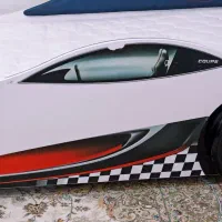 تختخواب کودک و نوجوان مدل ماشین بسیار بسیار تمیز|اسباب و اثاث بچه|شاهین‌شهر, نظامی|دیوار