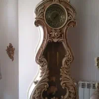 بوفه و ساعت ایستاده .چوب را ش|بوفه، ویترین، کنسول|کرج, شهرک بیدارچشمه|دیوار