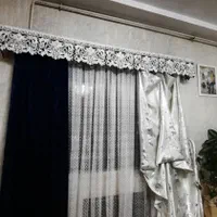 پرده پذیرایی به همراه کتیبه|پرده، رانر، رومیزی|رشت, شهرک قدس|دیوار