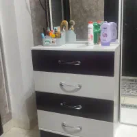 میز آرایش تمام ام دی آف با آینه های کشویی