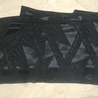 چادر مشکی طرح دار لمه