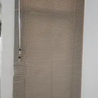 پرده کرکره فلزی زبرا  رنگ نسکافه ای 4 عدد