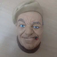 مجسمه گچی دیواری BOATMAN 1967 BOSSONS CHALKWARE|مجسمه، تندیس، ماکت|اشتهارد, |دیوار