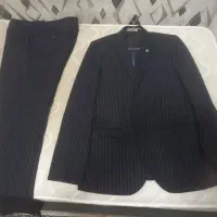 کت شلوار مشکی مردانه دیپلمات بسیار تمیز در حد نو