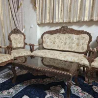 مبل 9نفره و 7نفره|مبلمان خانگی و میز عسلی|ابریشم, |دیوار