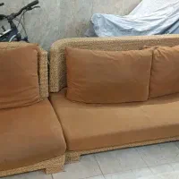 مبل نیم ست حصیری