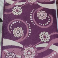 قالیچه ۱ونیم متری با جلو دری ست بنفش رنگ