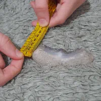 سنگ عقیق سفید رگه دار . راف