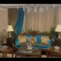 مبل استیل ده نفره و میز ناهارخوری ده نفره چوب گردو