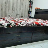 تخت دونفره در حد نو با تشک خوشخواب|تخت و سرویس خواب|کرج, عظیمیه|دیوار