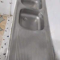 سینک ظرف شویی دو قلو نو خیلی کم استفاده شده