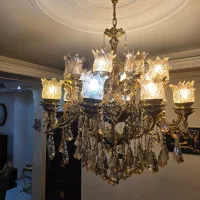 لوستر برنزی|لوستر و چراغ آویز|تهران, پرستار|دیوار