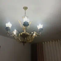 لوستر برنج ب همراه کریستال هاش