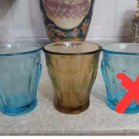 ۲ عدد لیوان آبی و قهوه ای مارک دار  قدیمی|کلکسیون اشیاء عتیقه|تهران, آرارات|دیوار