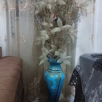گلدان فیروزه ایی|صنایع دستی و سایر لوازم تزئینی|رشت, پل تالشان|دیوار