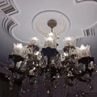 لوستر کریستال در حد نو با پایین ترین قیمت|لوستر و چراغ آویز|ری, حمزه‌آباد|دیوار