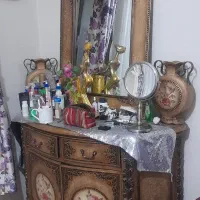 اینه کنسول چوب منقش