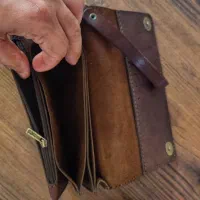 کیف دستی چرم مردانه پالتویی کارتی
