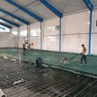 فروش و بتن ریزی سقف محوطه سوله با دستگاه ماله برقی|خدمات پیشه و مهارت|قزوین, |دیوار