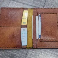 کیف مدارک چرم طبیعی دست دوز