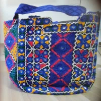 کیف دستی سنتی آینه‌کاری هندی زنانه|کیف، کفش، کمربند|کیش, |دیوار