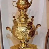 ست ۴ تیکه قوری سماور تزئینی  برنز