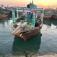 قروش بچه لنج ۱۴متری قشم موتور۱۶۵یانمار