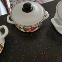 قابلمه گلدار ترک ولعابدار اصل ۱۲۰۰تومن|ظروف پخت‌وپز|کرج, اصفهانی‌ها|دیوار