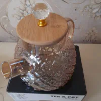 قوری شیشه ای آکبند نو و شیک