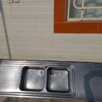 سینک ظرفشویی بزرگ ۲ متری ۵۰ سانتی|مصالح و تجهیزات ساختمان|بردسکن, |دیوار