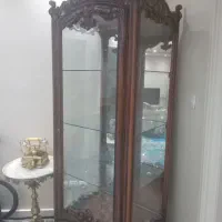 کنسول ویترین چوبی