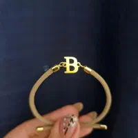 دستبندطلا با پلاک حرف انگلیسی طرح B طلا ۱۸ عیار|جواهرات|تهران, بهار|دیوار