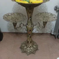 میوه خوری پایه دار برنز برنجی کنار سالنی|ظروف سرو و پذیرایی|اراک, |دیوار