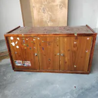 کمد چوبی دو دور قفل دار
