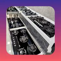 حراج گاز توکار رومیزی برند راشین مدل EN835 صفحه ای