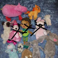 عروسک پولیشی پنگوئن خرس تدی سگ میمون گوریل خرگوش