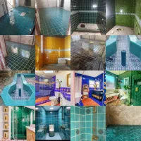 کاشی دست ساز بین کابینتی تزیینی سرویس حمام روشویی