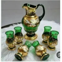 ظروف  چینی و کریستالی اگرمن طلاکوب چک اصل