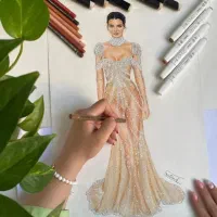 آموزش طراحی لباس حضوری و آنلاین