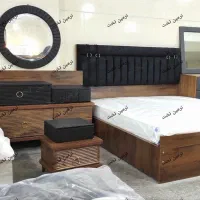 تخت دونفره ستایش (قهوه ای)