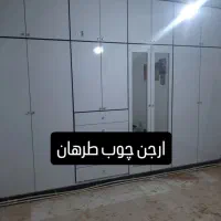 کابینت کمددیواری شیشه سکوریت درب چوبی نصب تعمیرات