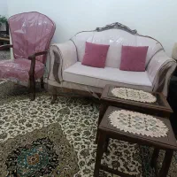 مبل 7نفره  کلاسیک طرح فرانسوی روکش ترک 55 ملیون|مبلمان خانگی و میز عسلی|تهران, خانی‌آباد|دیوار